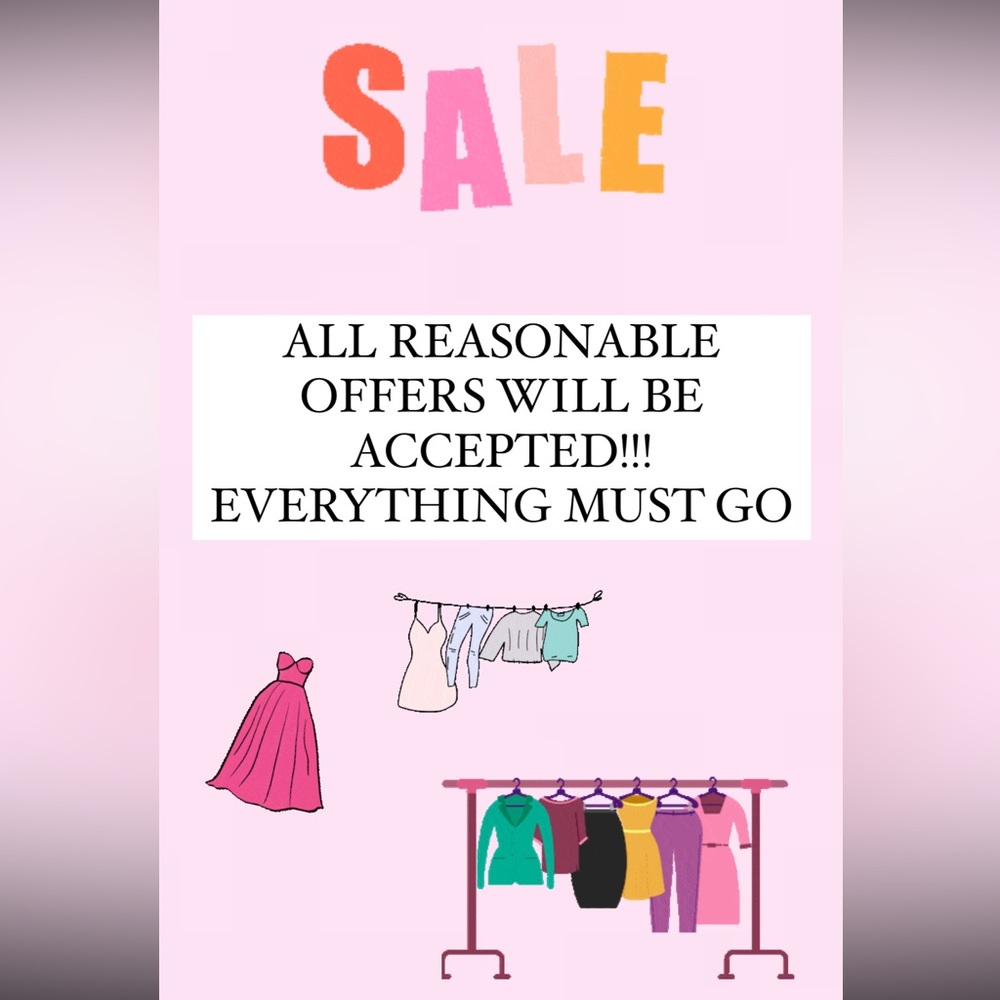 ALL REASONABLE OFFERS WILL BE ACCEPTED!!!